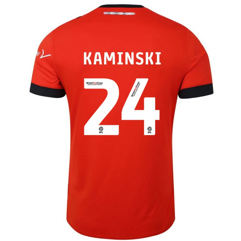 Danxen Men Thomas Kaminski #24 Orange Black Home Jersey 2024/25 T-Shirt