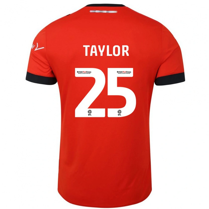 Danxen Men Joe Taylor #25 Orange Black Home Jersey 2024/25 T-Shirt