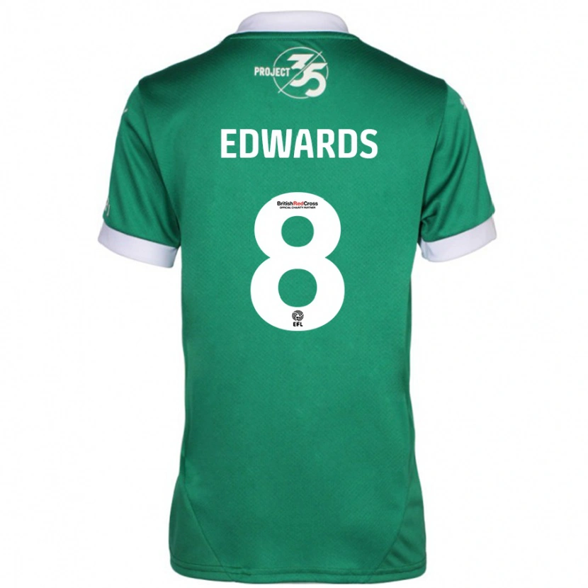 Danxen Men Joe Edwards #8 Green White Home Jersey 2024/25 T-Shirt