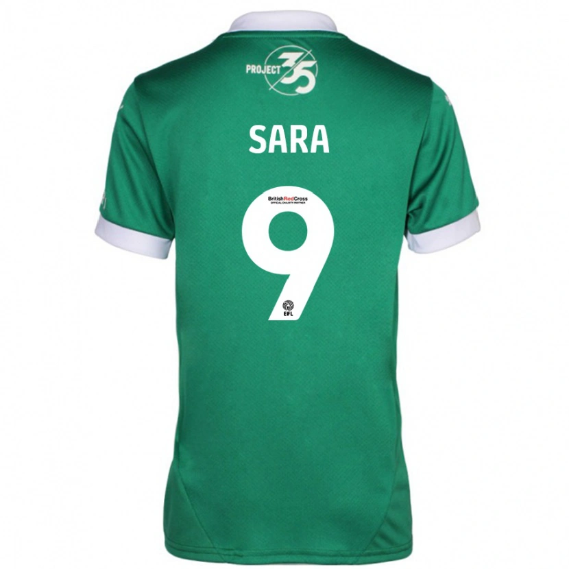 Danxen Men Ellie Sara #9 Green White Home Jersey 2024/25 T-Shirt