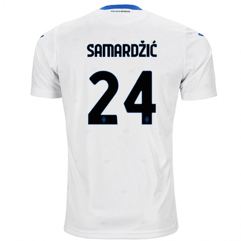 Danxen Men Lazar Samardžić #24 White Away Jersey 2024/25 T-Shirt