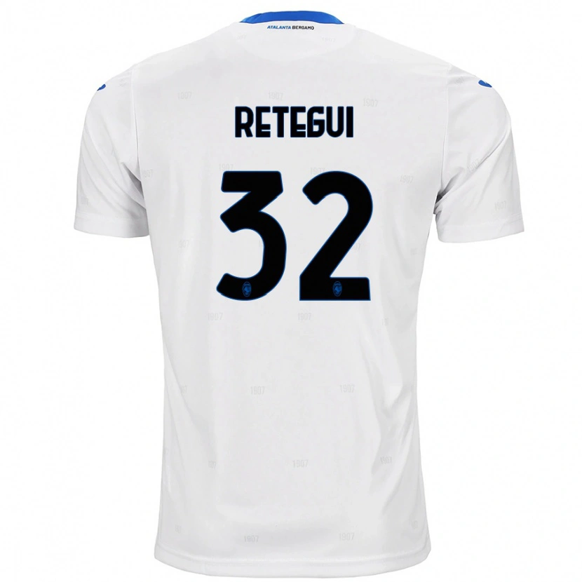 Danxen Men Mateo Retegui #32 White Away Jersey 2024/25 T-Shirt