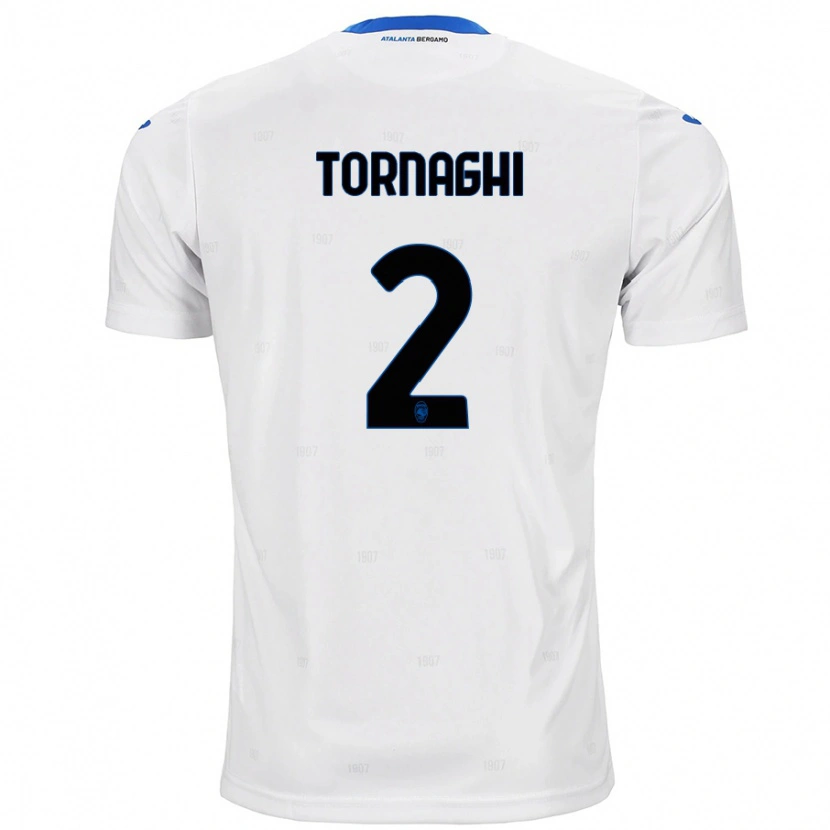 Danxen Men Pietro Tornaghi #2 White Away Jersey 2024/25 T-Shirt