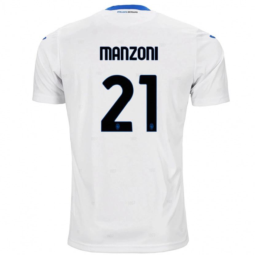 Danxen Men Alberto Manzoni #21 White Away Jersey 2024/25 T-Shirt