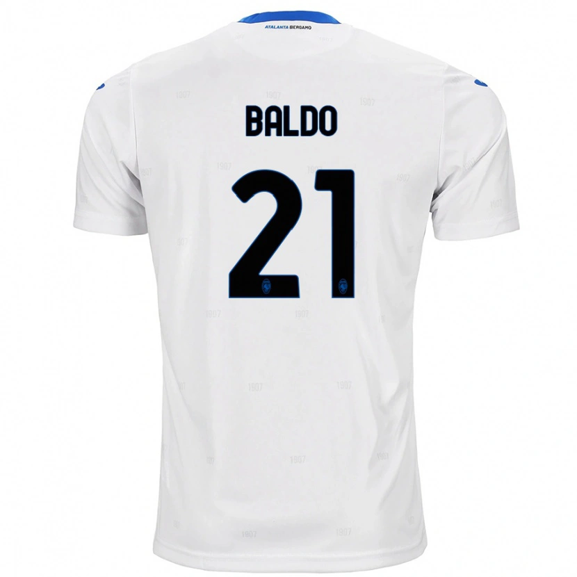 Danxen Men Nicolò Baldo #21 White Away Jersey 2024/25 T-Shirt