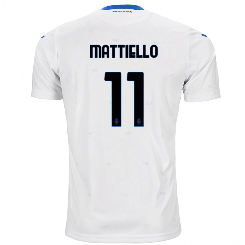 Danxen Men Federico Mattiello #11 White Away Jersey 2024/25 T-Shirt