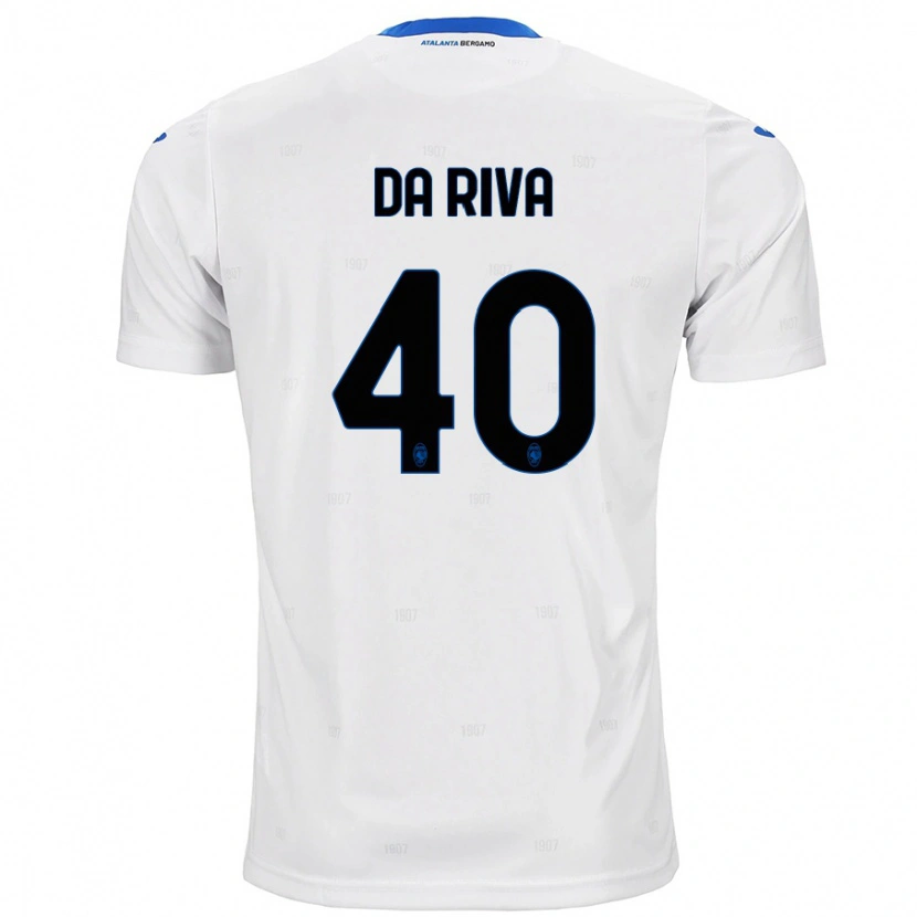 Danxen Men Jacopo Da Riva #40 White Away Jersey 2024/25 T-Shirt