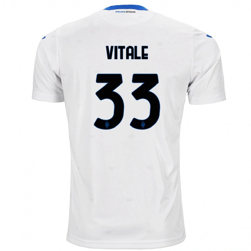 Danxen Men Francesca Vitale #33 White Away Jersey 2024/25 T-Shirt