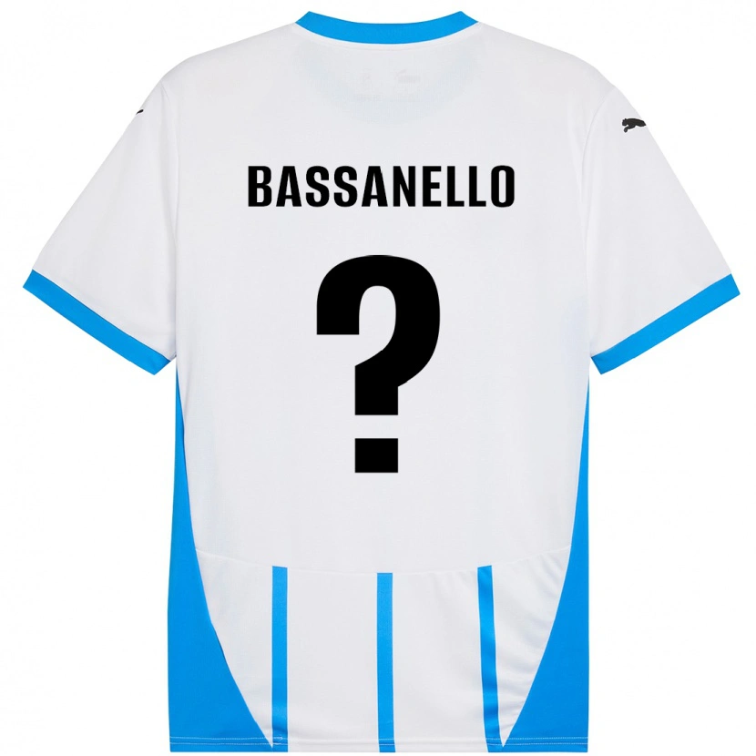 Danxen Men Davide Bassanello #0 White Blue Away Jersey 2024/25 T-Shirt