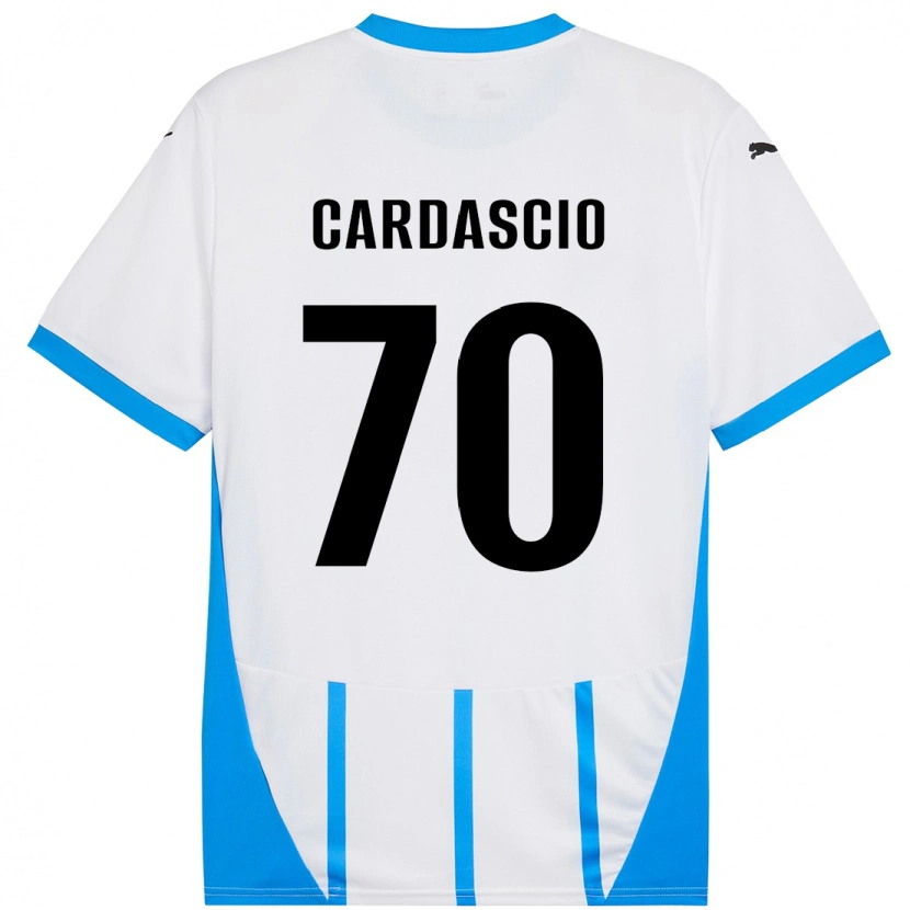 Danxen Men Alessandro Cardascio #70 White Blue Away Jersey 2024/25 T-Shirt