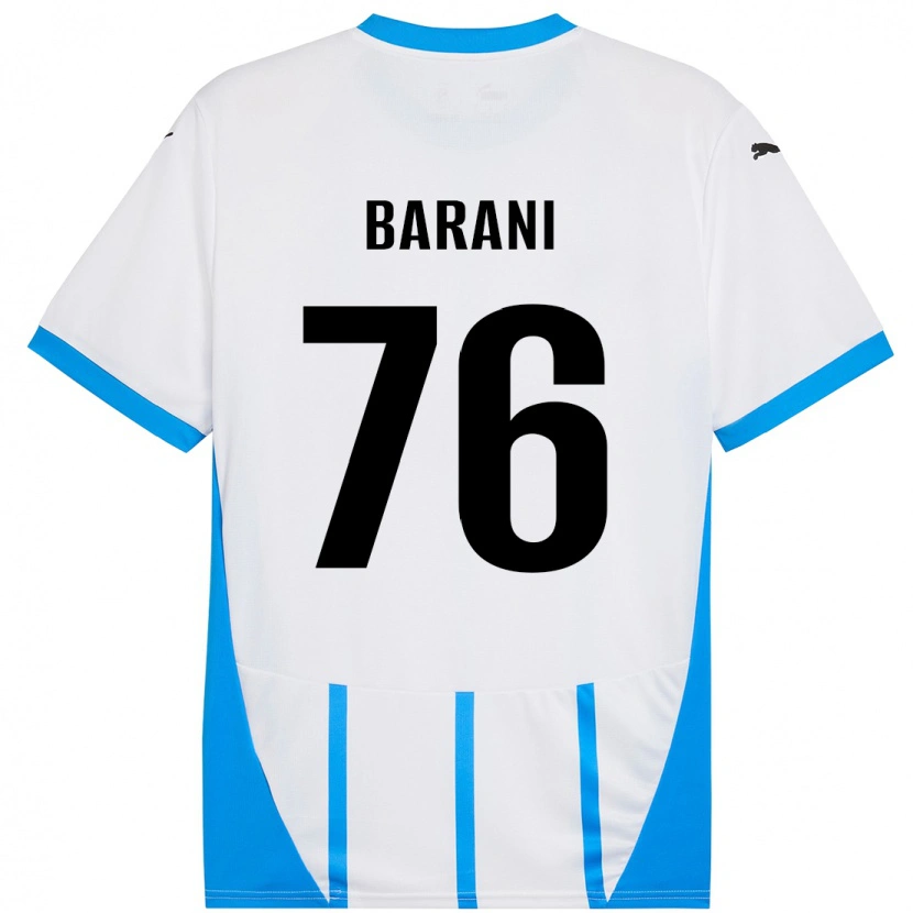 Danxen Men Luca Barani #76 White Blue Away Jersey 2024/25 T-Shirt