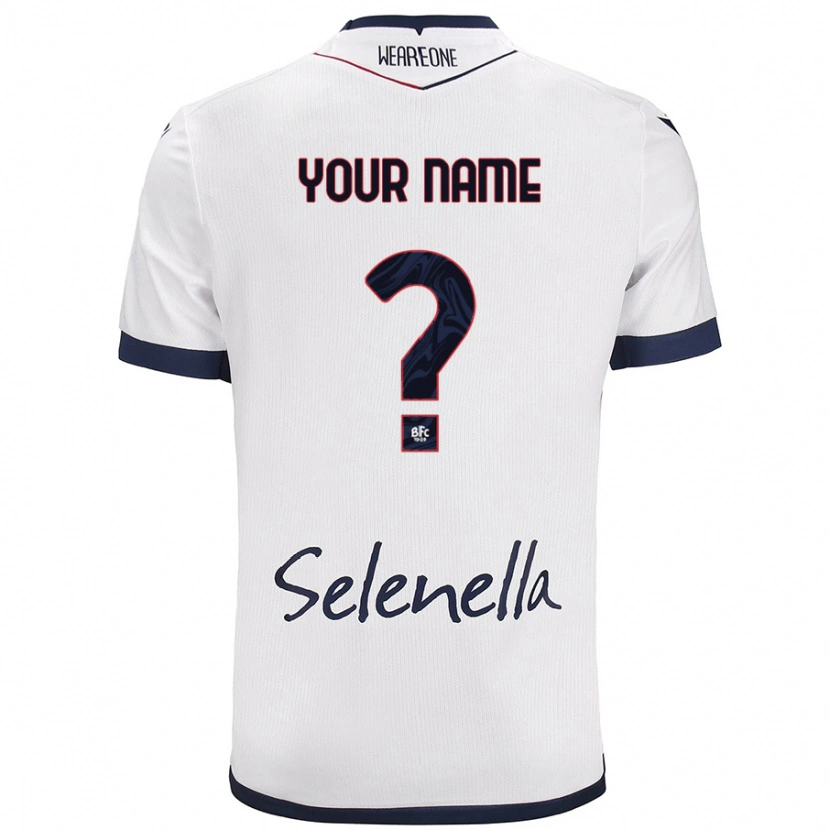 Danxen Men Your Name #0 White Royal Blue Away Jersey 2024/25 T-Shirt