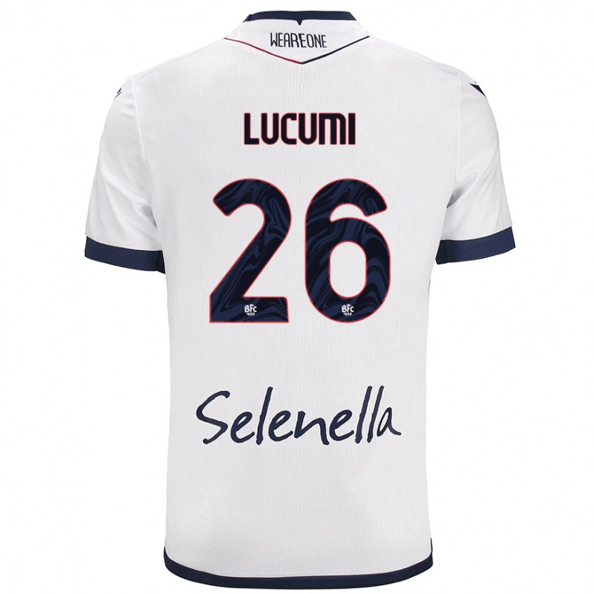 Danxen Men Jhon Lucumí #26 White Royal Blue Away Jersey 2024/25 T-Shirt