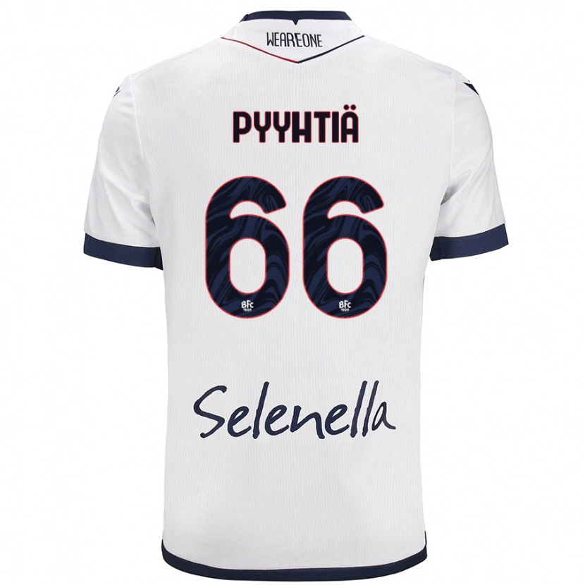 Danxen Men Niklas Pyyhtiä #66 White Royal Blue Away Jersey 2024/25 T-Shirt