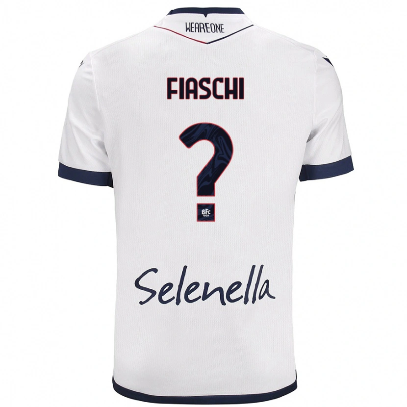 Danxen Men Marco Fiaschi #0 White Royal Blue Away Jersey 2024/25 T-Shirt