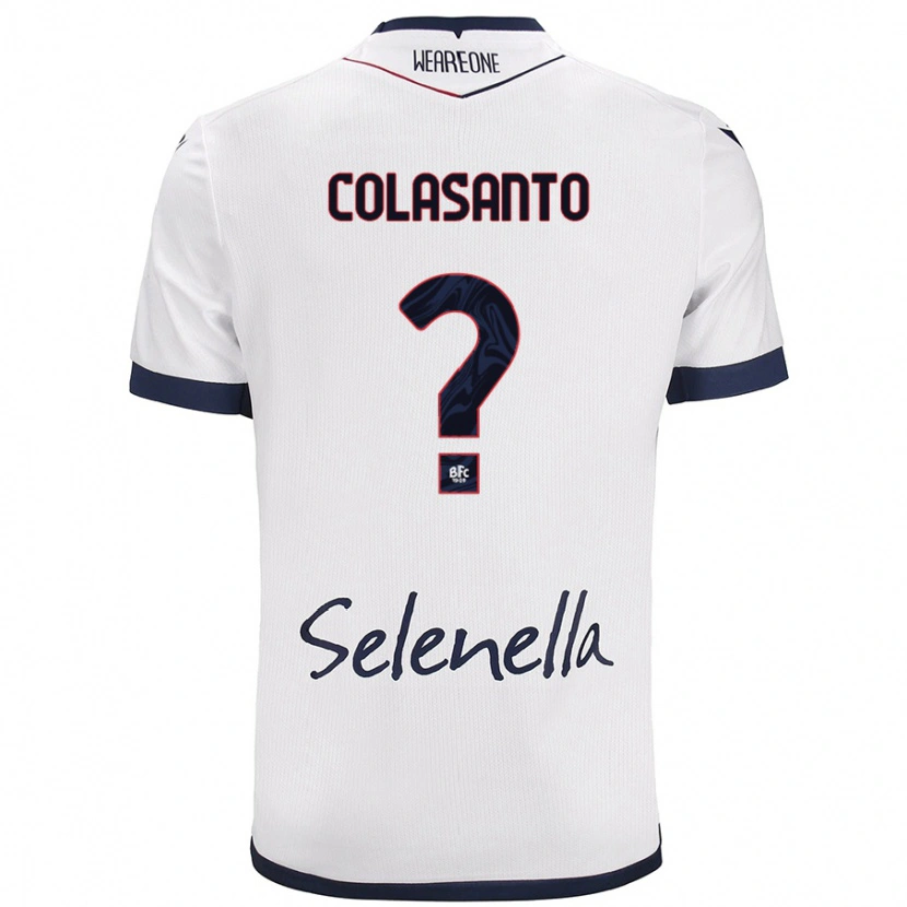 Danxen Men Pietro Colasanto #0 White Royal Blue Away Jersey 2024/25 T-Shirt