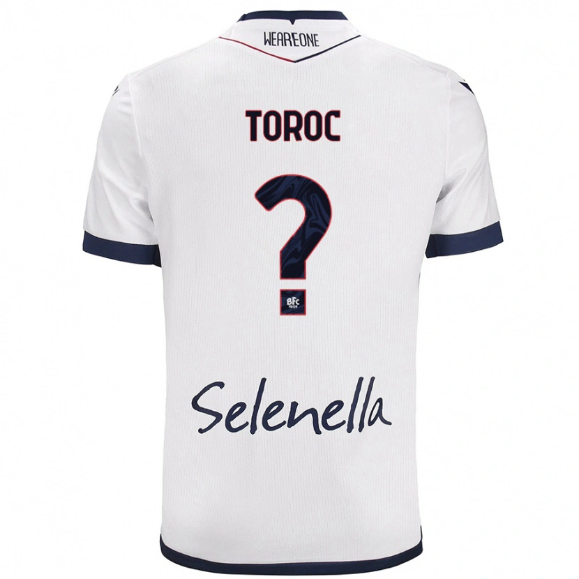 Danxen Men Andrei Toroc #0 White Royal Blue Away Jersey 2024/25 T-Shirt