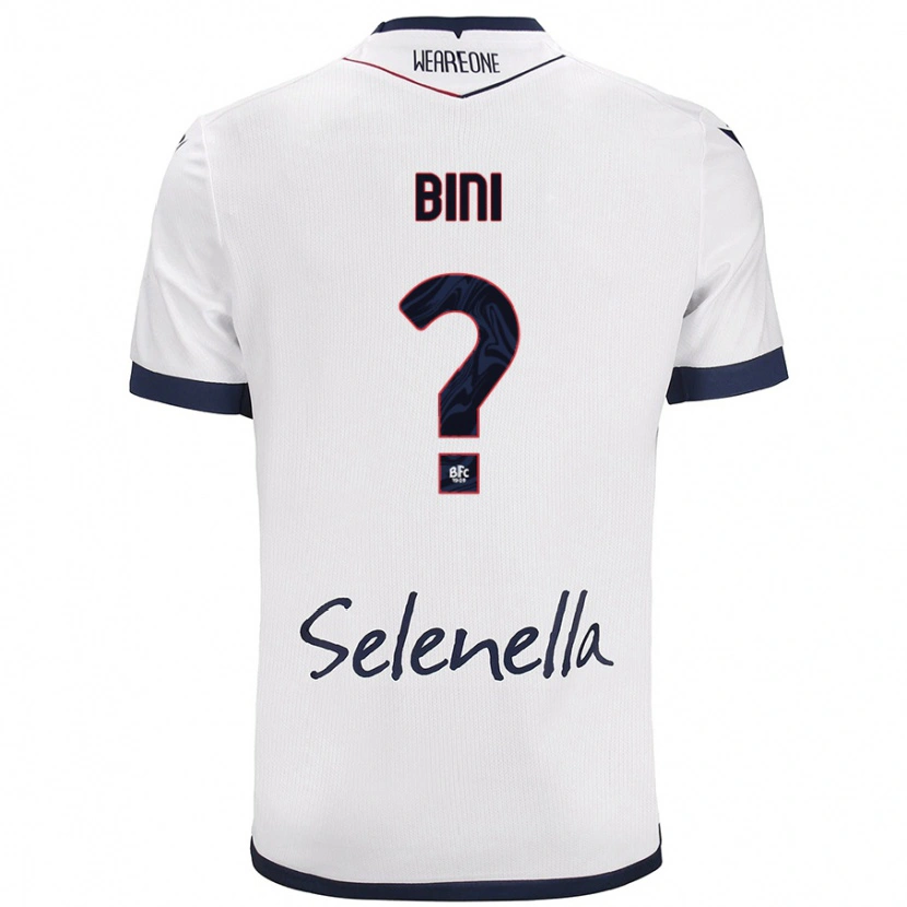 Danxen Men Cesare Bini #0 White Royal Blue Away Jersey 2024/25 T-Shirt