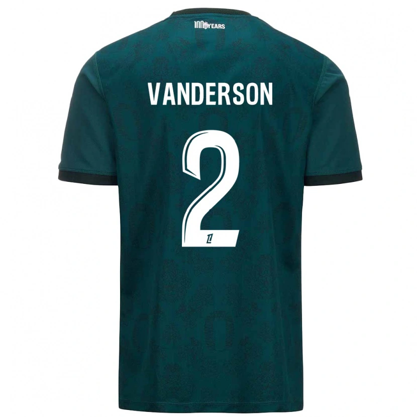 Danxen Men Vanderson #2 Dark Green Away Jersey 2024/25 T-Shirt