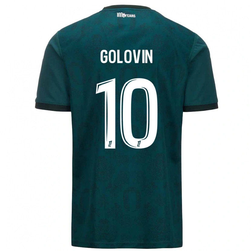 Danxen Men Aleksandr Golovin #10 Dark Green Away Jersey 2024/25 T-Shirt