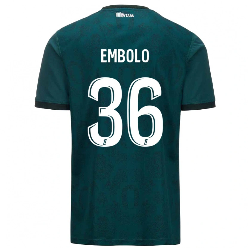 Danxen Men Breel Embolo #36 Dark Green Away Jersey 2024/25 T-Shirt