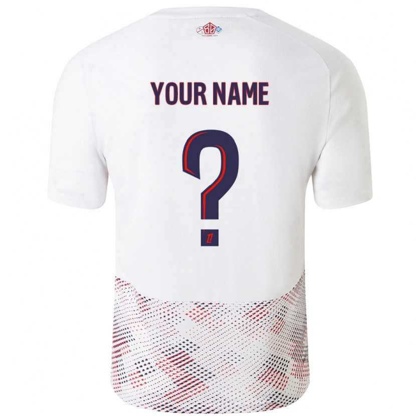 Danxen Men Your Name #0 White Royal Blue Away Jersey 2024/25 T-Shirt