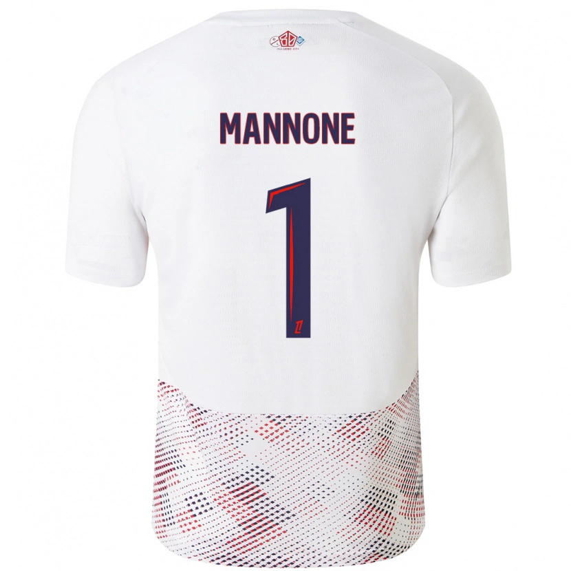 Danxen Men Vito Mannone #1 White Royal Blue Away Jersey 2024/25 T-Shirt