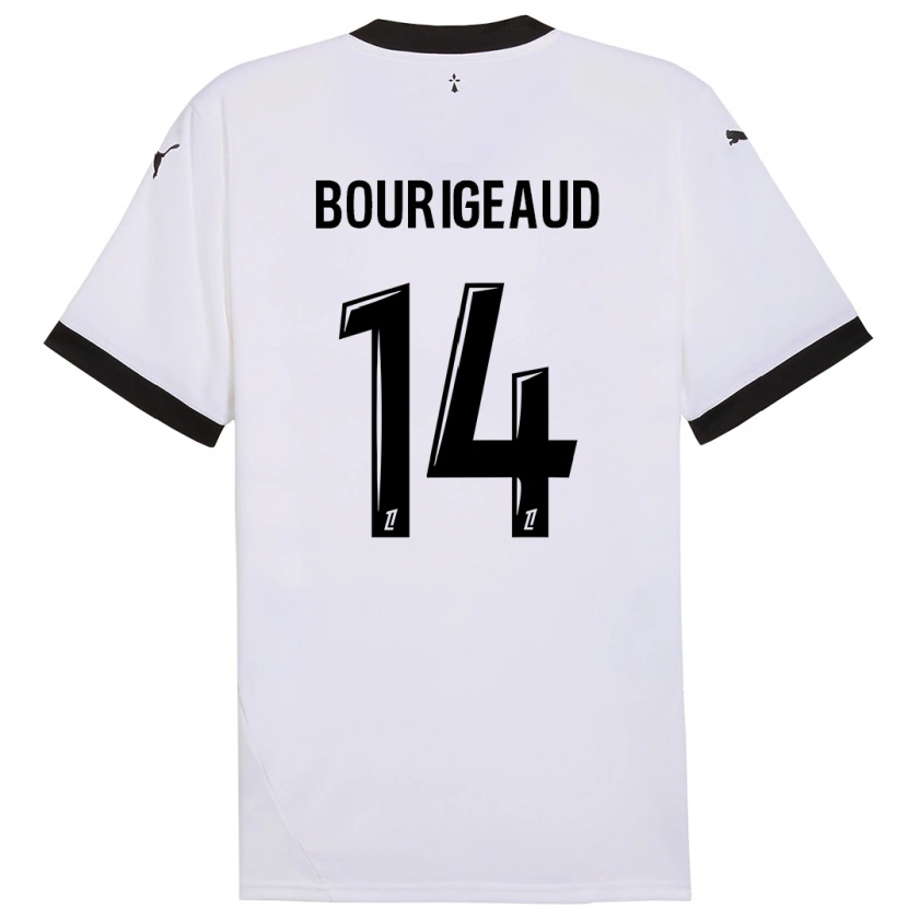 Danxen Men Benjamin Bourigeaud #14 White Black Away Jersey 2024/25 T-Shirt