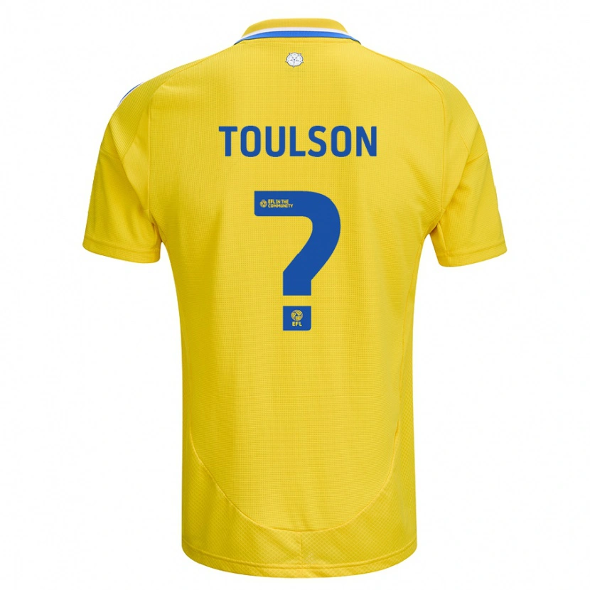 Danxen Men Daniel Toulson #0 Yellow Blue Away Jersey 2024/25 T-Shirt