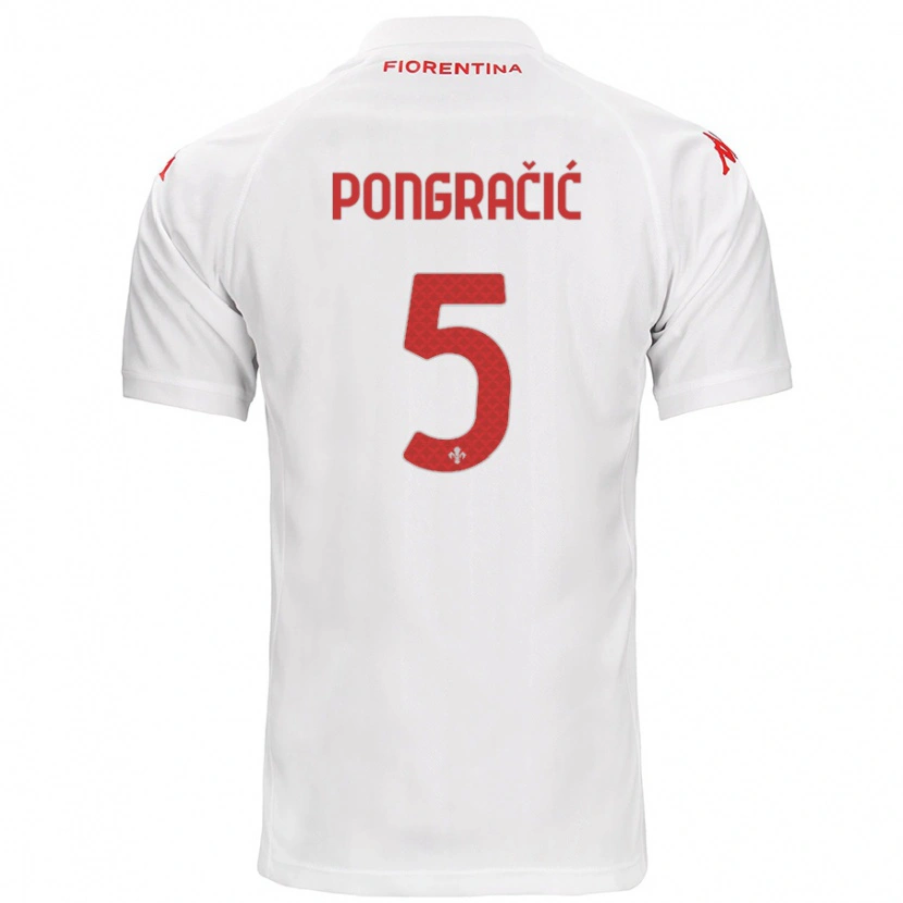 Danxen Men Marin Pongračić #5 White Away Jersey 2024/25 T-Shirt