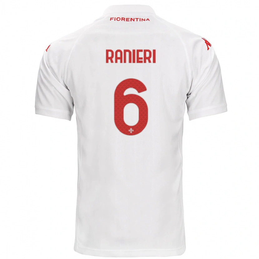 Danxen Men Luca Ranieri #6 White Away Jersey 2024/25 T-Shirt