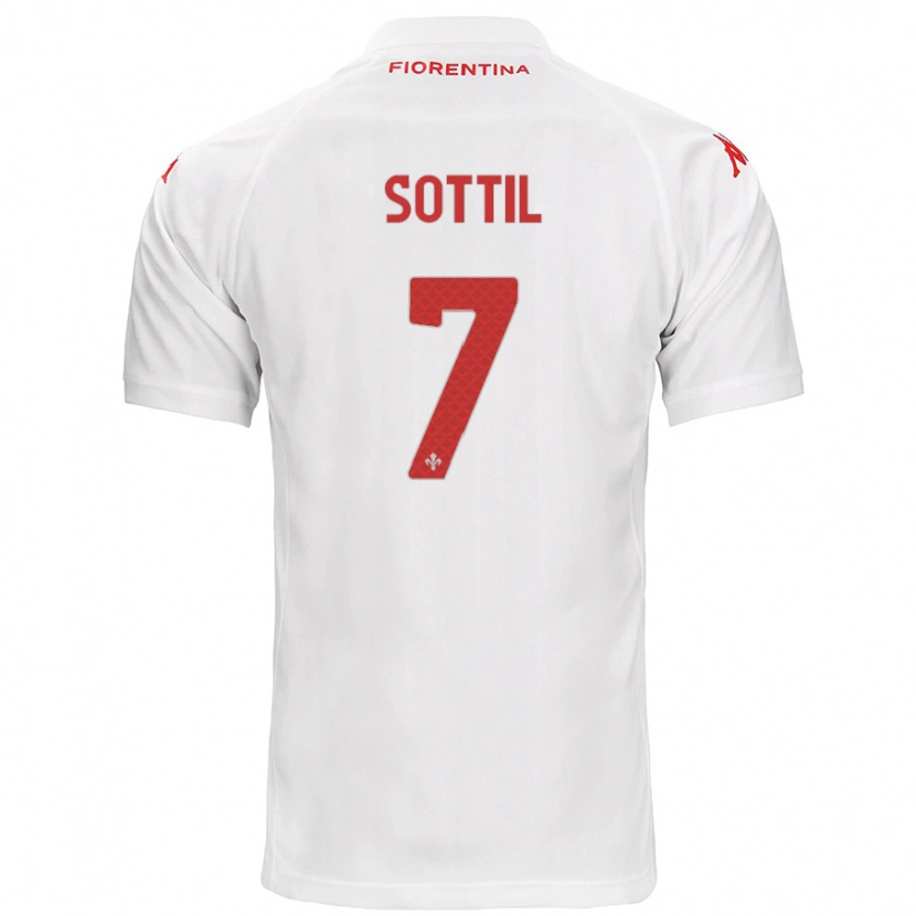 Danxen Men Riccardo Sottil #7 White Away Jersey 2024/25 T-Shirt