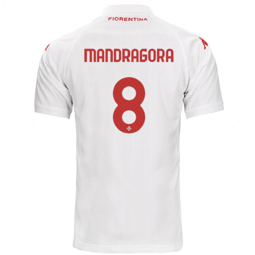 Danxen Men Rolando Mandragora #8 White Away Jersey 2024/25 T-Shirt