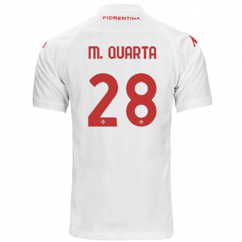 Danxen Men Lucas Martínez Quarta #28 White Away Jersey 2024/25 T-Shirt