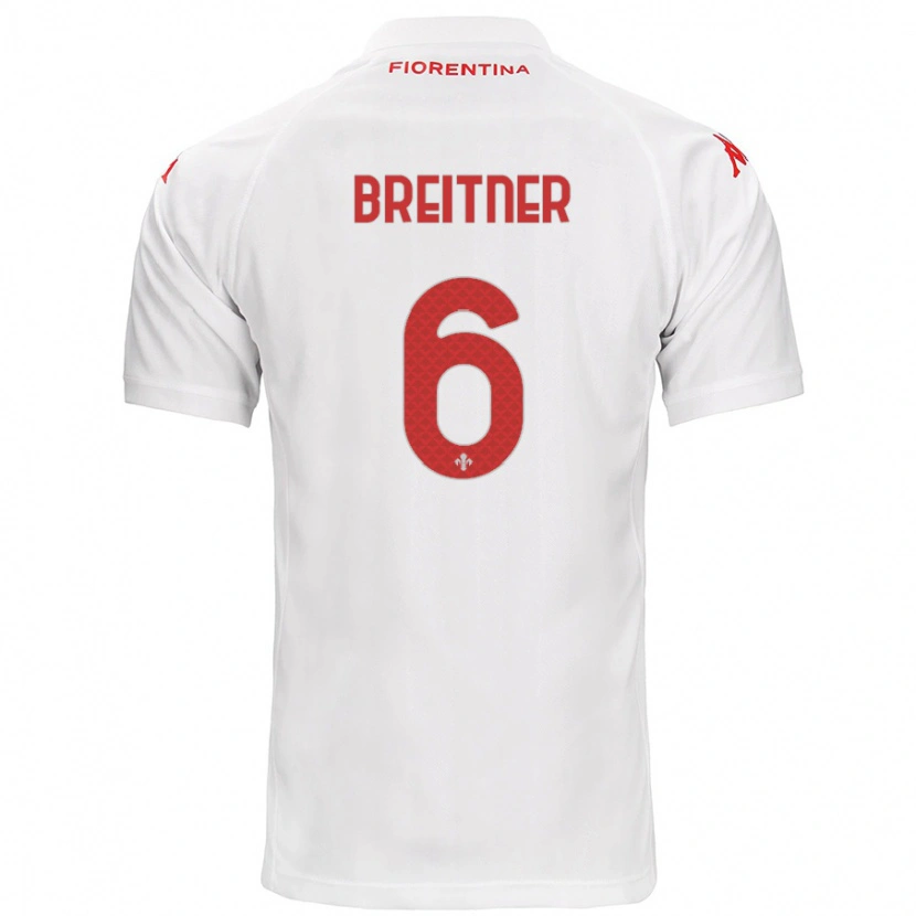 Danxen Men Stephanie Breitner #6 White Away Jersey 2024/25 T-Shirt