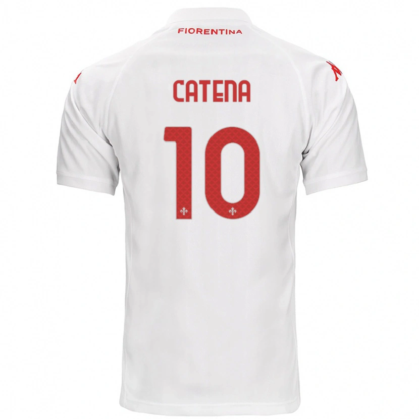 Danxen Men Michaela Catena #10 White Away Jersey 2024/25 T-Shirt