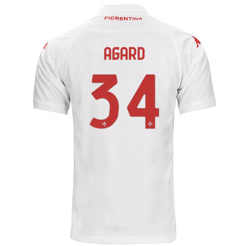 Danxen Men Laura Agard #34 White Away Jersey 2024/25 T-Shirt