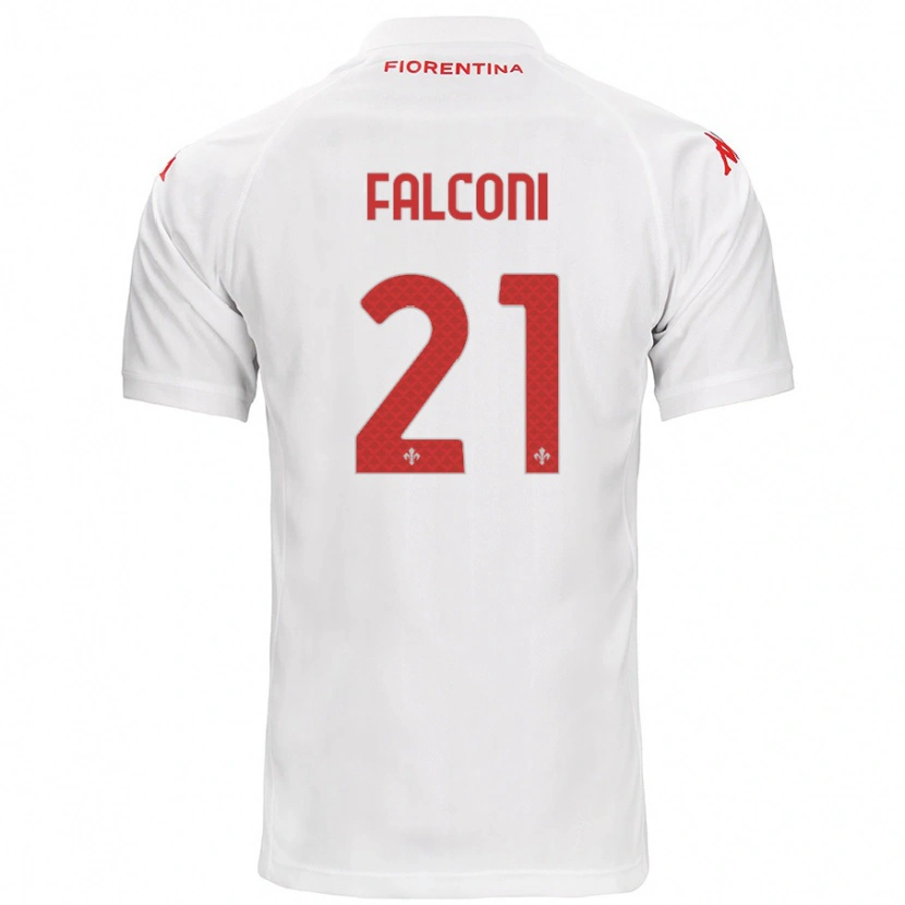 Danxen Men Niccolò Falconi #21 White Away Jersey 2024/25 T-Shirt