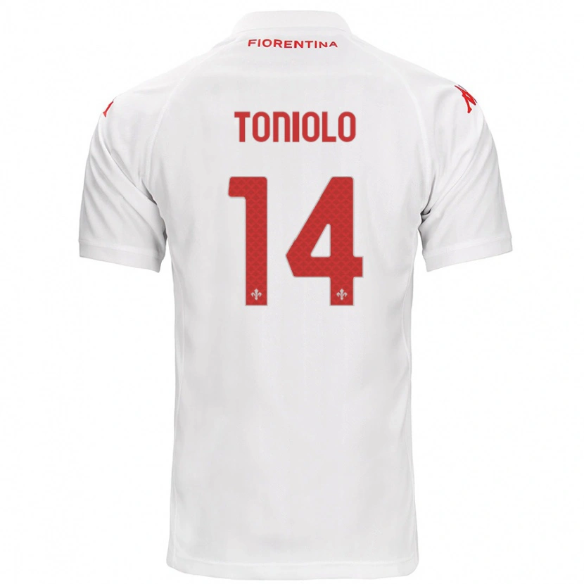 Danxen Men Martina Toniolo #14 White Away Jersey 2024/25 T-Shirt