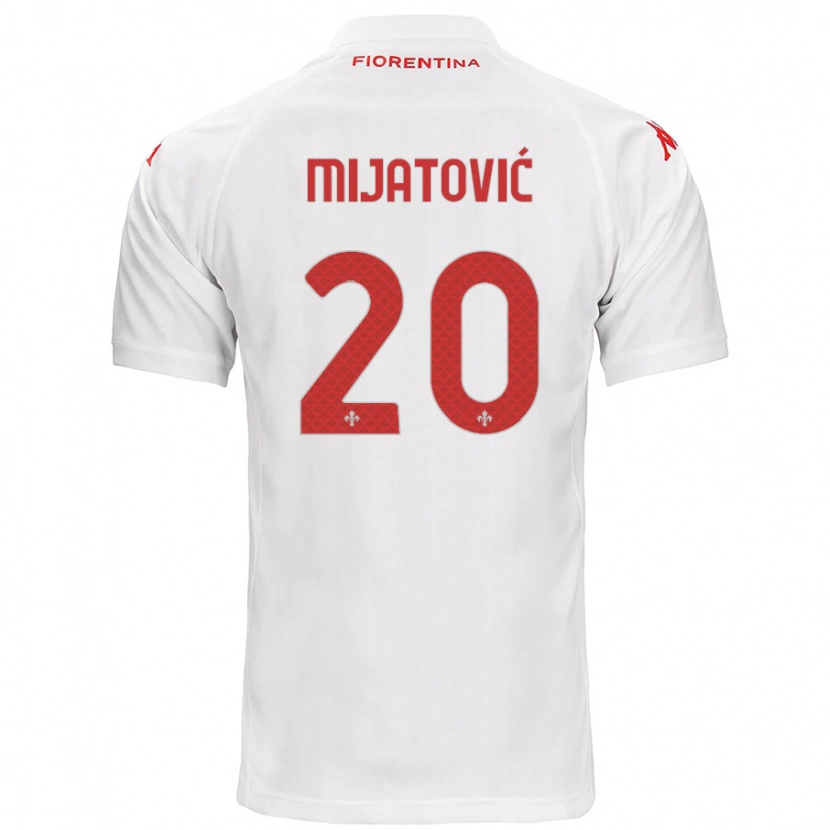 Danxen Men Milica Mijatović #20 White Away Jersey 2024/25 T-Shirt