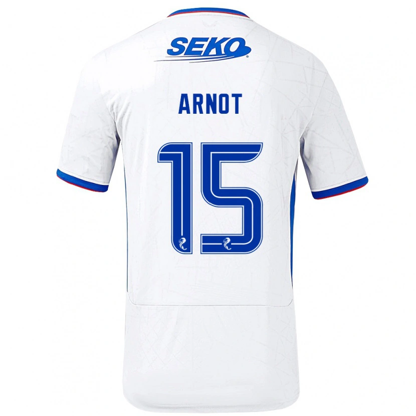 Danxen Men Lizzie Arnot #15 White Blue Away Jersey 2024/25 T-Shirt