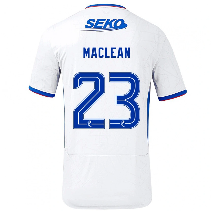 Danxen Men Kirsty Maclean #23 White Blue Away Jersey 2024/25 T-Shirt