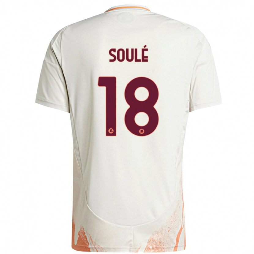 Danxen Men Matías Soulé #18 Cream White Orange Away Jersey 2024/25 T-Shirt