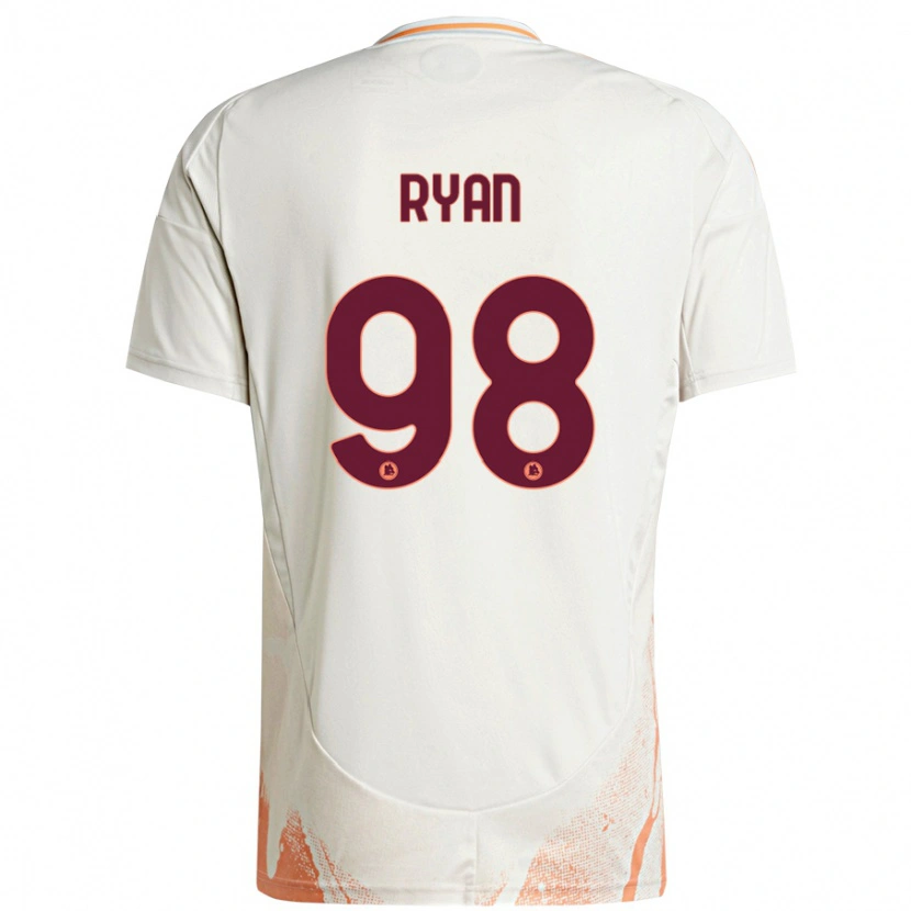 Danxen Men Mathew Ryan #98 Cream White Orange Away Jersey 2024/25 T-Shirt