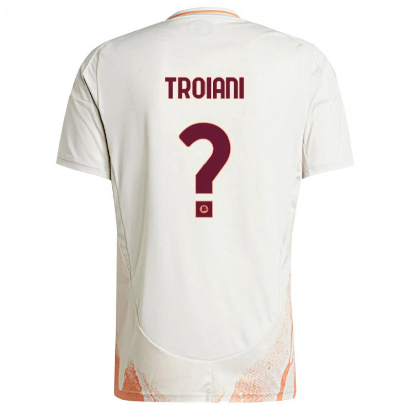 Danxen Men Nicolò Troiani #0 Cream White Orange Away Jersey 2024/25 T-Shirt