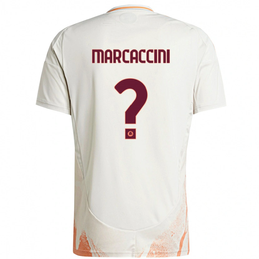 Danxen Men Alessio Marcaccini #0 Cream White Orange Away Jersey 2024/25 T-Shirt