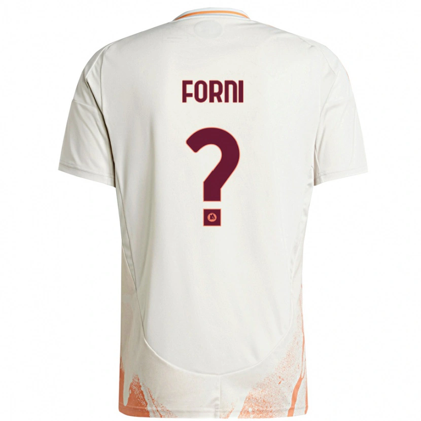 Danxen Men Matteo Forni #0 Cream White Orange Away Jersey 2024/25 T-Shirt