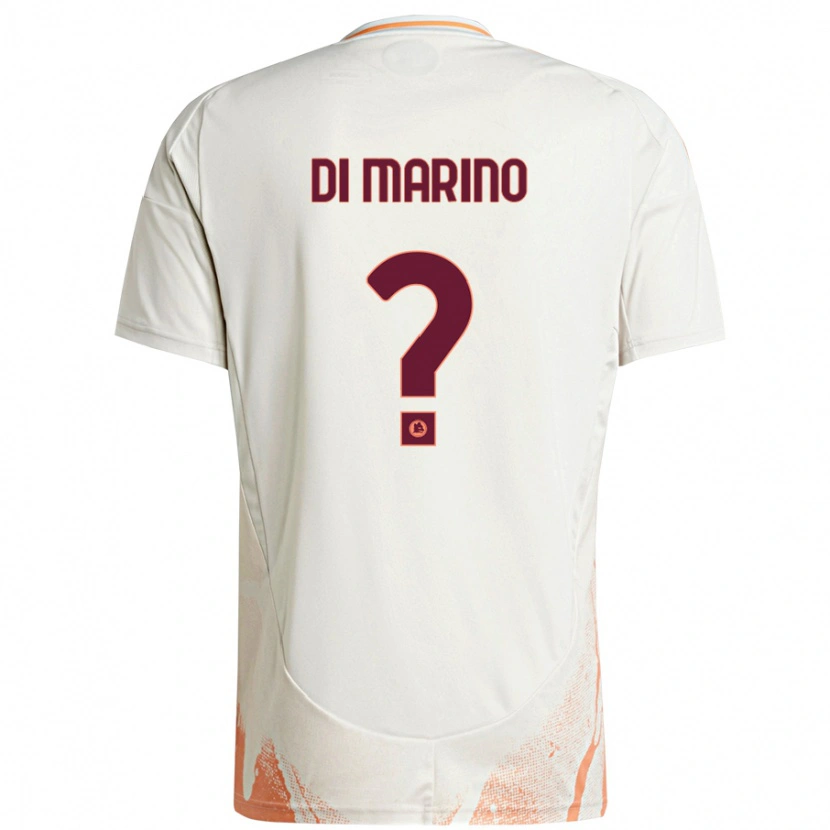 Danxen Men Baldo Di Marino #0 Cream White Orange Away Jersey 2024/25 T-Shirt