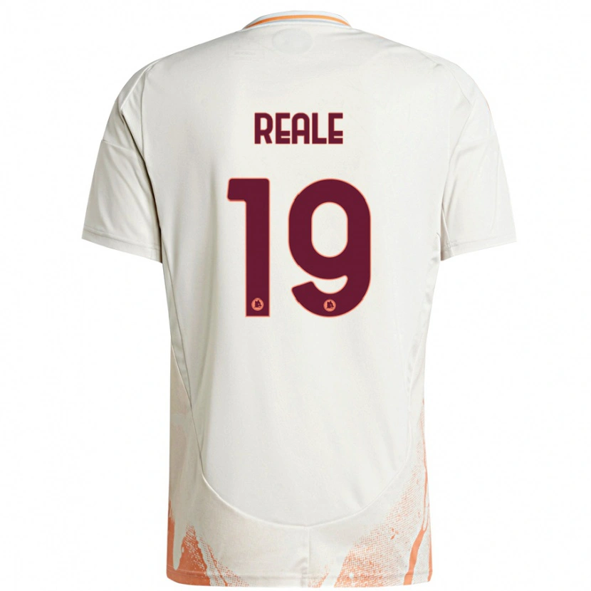 Danxen Men Filippo Reale #19 Cream White Orange Away Jersey 2024/25 T-Shirt