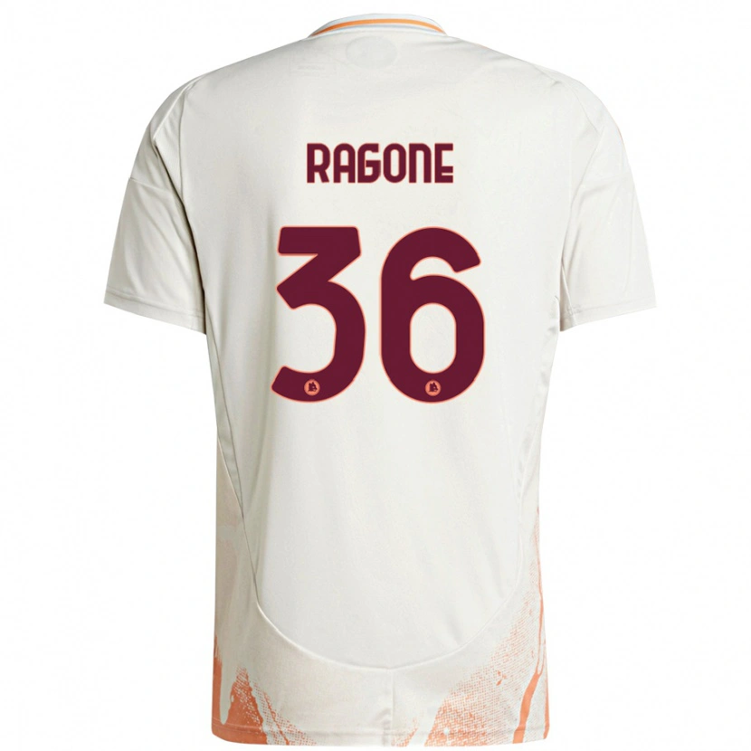 Danxen Men Diego Ragone #36 Cream White Orange Away Jersey 2024/25 T-Shirt